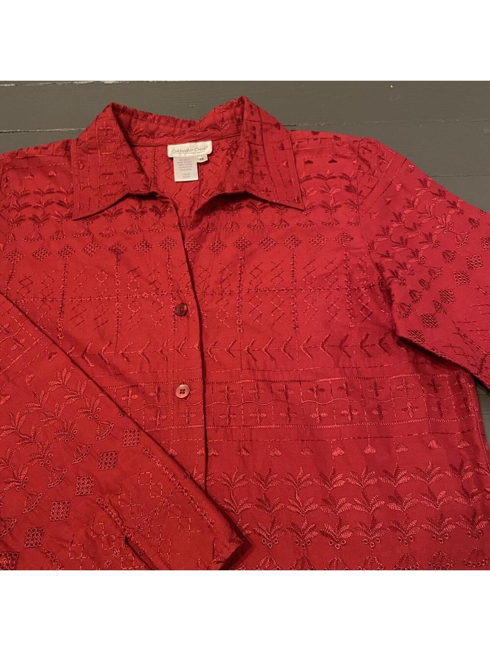 Coldwater Creek Women's Red Shirt